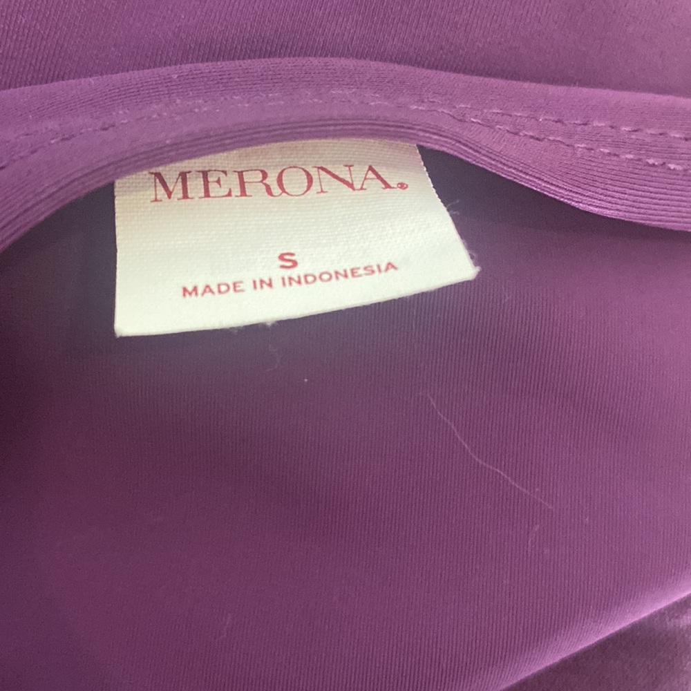 Purple Two-Piece Tankini with Adjustable Straps and Adjustable Ruching - Picture 11 of 12